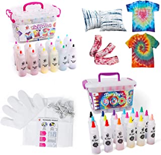 TBC The Best Crafts Tie-Dye Art Kit for Over 18 Kids to Play, Easy & Fun