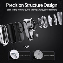 USB Mini Shaver, Electric Razor for Men, Portable Pocket Size Electric Shaver, Rechargeable Waterproof Shaver Easy One-Button Wet and Dry Use Suitable for Home, Car, Travel, Men Best Gift (Silver)