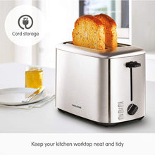 Morphy Richards 222067 Brushed Equip 2 Slice Stainless Steel Toaster, 800 W, Brushed