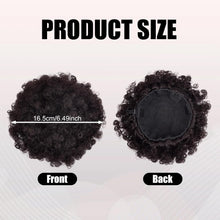 NICENEEDED Big Afro Puff Drawstring Ponytail, Short Synthetic Afro High Puff Pony tail for Black Women and Girls, Adjustable Draw String Curly Wig Faux for Hair Decoration