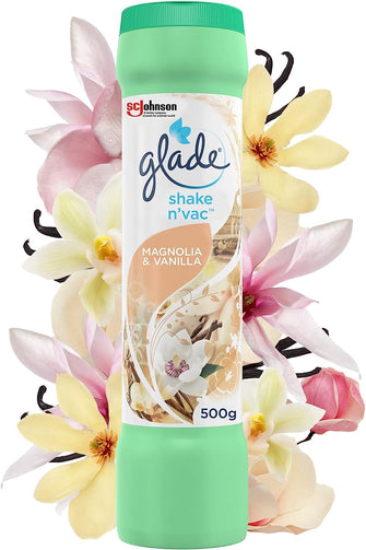 Glade Shake 'N' Vac Carpet Cleaner 500g Magnolia & Vanilla