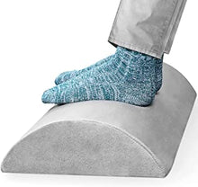 Foot Rest Cushion for Under Desk, Ergonomic Portable Foam Footrest, with Non-Slip Lower Surface, Foot Stool for Relieve Leg, Knee and Back Pain, Suitable for Home, Office, Gaming & Travel (Grey)3