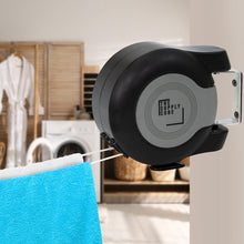 Supply Cube 30m Retractable Washing Line, Washing Line, Reel with Duel Cable  Wall Mounted Clothes Airer, Retractable Washing Line Outdoor Extendable Double Clothes Line Clothes Airer  Clothes Dryer