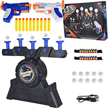 funlarea Electric Floating Target, Hover Ball Shooting Games for Kids Toy with 10 Foam Darts, 10 Floating Balls and 2 Wrist Band, USB Rechargeable, Floating Ball Target Toys Gifts for Boys Girls