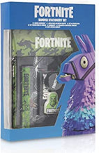 xmwm Fortnite Stationery Set for Boys, Set Includes Pencil Case, Notebook and Colouring Pencils, Back to School Stationary Supplies, Official Merchandise Fortnite Gifts for Boys And Teens