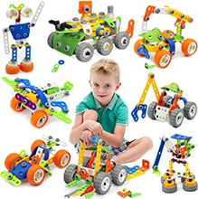 MOONTOY Building Toys 11 in 1 STEM Toys Age 5 173 Pcs Building Blocks Kit for Kids, Educational Construction Toys Creative Learning Set Christmas Birthday Gifts for Kids Boys and Girls Age 5 6 7 8 9