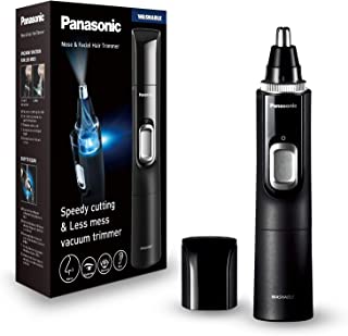 Panasonic Er-Gn300K503 Wet &amp; Dry Nose Ear Brow Trimmer, Black, 3.8 x 3.4 x 16.4 cm