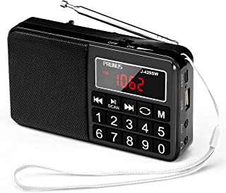 PRUNUS J-160 Portable Radio Retro, SW AM FM Radio Small with