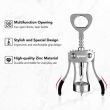 IPOW WJ-098 Red Wine Beer Bottle Opener Wing Corkscrew