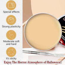 Special Effects Makeup Kit, Halloween Makeup Kit, Professional Face Painting Kit for Adult, Halloween Fake Scars Wounds for Vampire & Zombie Festival, 3PCS