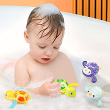 BelleStyle Bath Toys for Kids, Baby Wind Up Bath Toys, Swimming Water Floating Turtle Penguin Clockwork Bathtub Pool Toy Game for Kids Boys Girls Toddlers Baby Bath Time