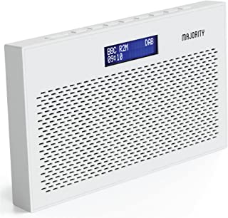 MAJORITY Histon II Compact DAB Radio Portable | Battery Powered with DAB/DAB+ & FM | Dual Alarm & Snooze Function | 20 Preset Stations