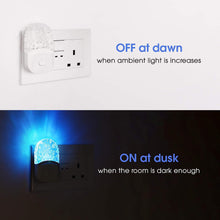 LED Night Light [2 Pack], Plug in Night Light with Dusk to Dawn Photocell Sensor & Brightness Adjustable, Night Light Kids Plug in Wall for Baby, Childrens, Warm White + RGB Mode Nightlight