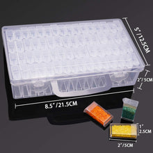 ARTDOT Diamond Painting Storage Boxes, 64 Slots Transparent Bead Storage for Diamond Art Kit Accessories