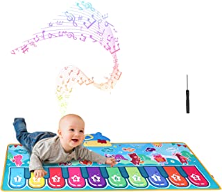 Piano Mat, Kids Music Dance Mat with 28 Sounds Floor Piano Keyboard Musical Touch Play Mat Educational Toys Birthday for Children Toddlers Baby Boys Girls 1-5 Years Old