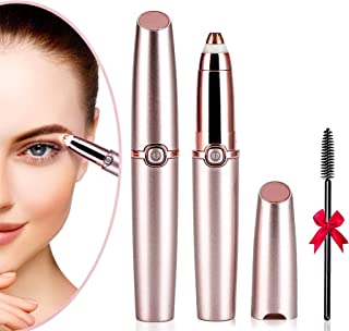 Eyebrow Hair Remover, Eyebrow Trimmer for Women,Razor with Light Hair Remover, Painless Trimmer for Women, Portable Eyebrow Hair Removal for Nose, Face