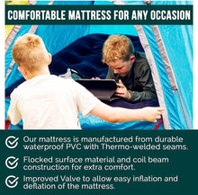 Premium Extra Comfortable Blow up Double Airbed  Waterproof Guest Double Airbed Inflatable Mattress  Blow Up Mattress Double  Double Air Beds for Adults & Kids  Quick Inflatable Camping Mattress