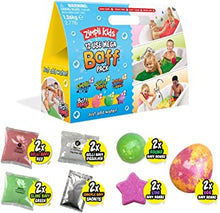 12 Use Mega Baff Pack from Zimpli Kids, 6 x Bath Bombs, 2 x Gelli Baff, 2 x Slime Baff & 2 x Crackle Baff, Children's Value Sensory Bath Toy Gift Set, Birthday Present for Boys & Girls