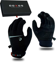 DOXOS Cycling Gloves for Men & Women | Water Resistant & Wind Proof Thermal Gloves for Men | Ultimate Winter Gloves with Touch Screen Compatibility | Black Running Gloves with 3M Insulation