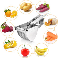 Potato Ricer, Sopito Stainless Steel Potato Ricer Multifunctional Fruit Vegetable Masher for Smooth Fluffy Mashed Potatoes