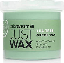 Salon System Just Wax Tea Tree Cream Wax with Natural Antiseptic Tea Tree 450g, 3 Pack