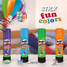 Pritt Rainbow Coloured Glue Sticks, Safe & Child-Friendly Craft Glue for Arts & Crafts Activities, Strong-Hold adhesive for School Supplies, 4x10 g Pritt Stick,red, blue, green and yellow
