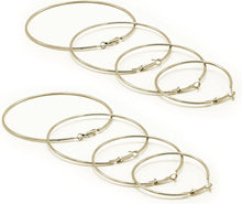 SESH Silver Hoop earrings-Hoop Earrings For Women- Gold Plated Earrings, Pure Handmade Cute Earrings Jewelry Set, Pack of 4 Pair Earrings, Classy Jewellery For Women & Men