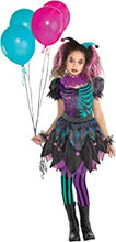 amscan 9904758 Girls Creepy Harlequin Halloween Fancy Dress Costume Age 8-10 Years