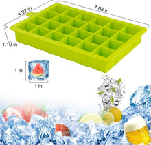 Ice Cube Trays 3 Pack, Morfone Silicone Ice Molds with Removable Lid Easy-Release Flexible Ice Cube Tray 24 Cubes per Tray for Cocktail, Whiskey, Baby Food, Chocolate, BPA Free, LFGB Certified