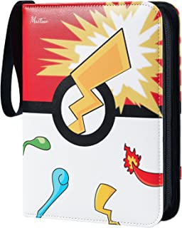 Trading Card Binder, 900 Pockets Trading Card Album Folder Compatible with Pokemon, 9-Pocket Card Binder Holder with 50 Removable Sleeves for Boys Girls Collectors, 900 Pocket