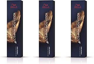 Wella Koleston Perfect ME+ KP Pure Naturals 77/0 Medium Blonde Intense Natural Hair Colour, Pack of 3