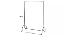 Single Heavy Duty 4ft Wide Clothes Rail - Black