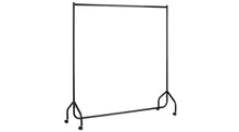 Single Heavy Duty Clothes Rail - Black