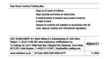 Rust-Oleum Furniture Finishing Wax 400ml - Clear