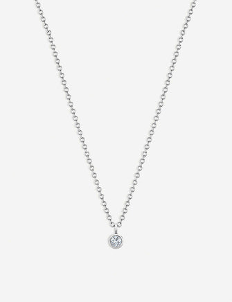 My First De Beers White Gold One 18ct Diamond pendant