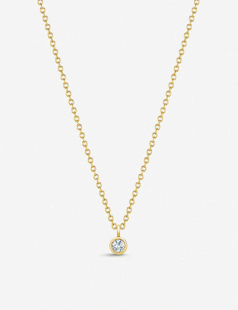My First De Beers 18ct yellow-gold and diamond necklace