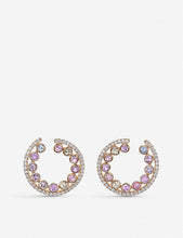 Pastello 18ct rose-gold and sapphire earrings