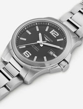 L3.777.4.58.6 Conquest stainless steel watch