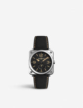 BR S Heritage aviation stainless steel and leather