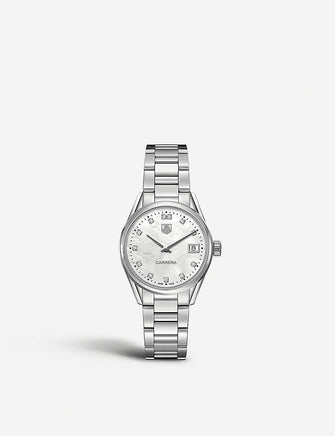 War1314.ba0773 Carrera stainless steel and mother-of-pearl watch