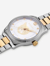 YA1264074 G-Timeless stainless steel and gold-plated watch