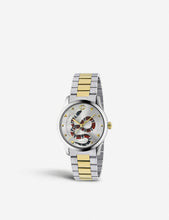 YA1264075 G-Timeless stainless steel and gold-plated watch