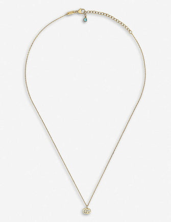 GG Running 18ct yellow-gold and white diamond necklace