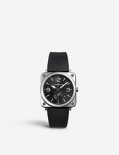 BRSBLCST Aviation steel and rubber watch