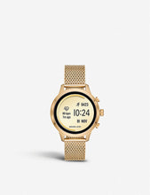 Runway yellow-gold plated stainless steel smartwatch strap