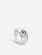 Interlocking G sterling silver ring