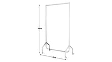 Heavy Duty Single Clothes Rail - White