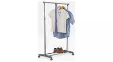 Home Adjustable Chrome Plated Clothes Rail - Grey