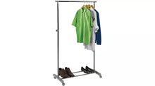 Home Adjustable Chrome Plated Clothes Rail - Grey