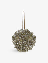 Allium glitter bauble 10cm